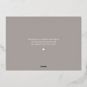 Vrolijk verlicht echte Folie net getrouwd vakantie Folie Feestdagenkaart (Achterkant)