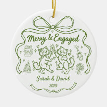 Vrolijk & Verliefd Aangepast Kattenkoppel Kerstmis