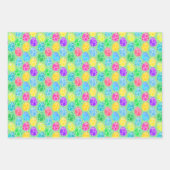 Vrolijk versierde paaseieren inpakpapier vel (Voorkant 2)