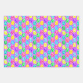 Vrolijk versierde paaseieren inpakpapier vel (Voorkant 2)