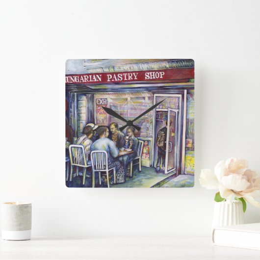 vrolijk vierkante klok (Huis)