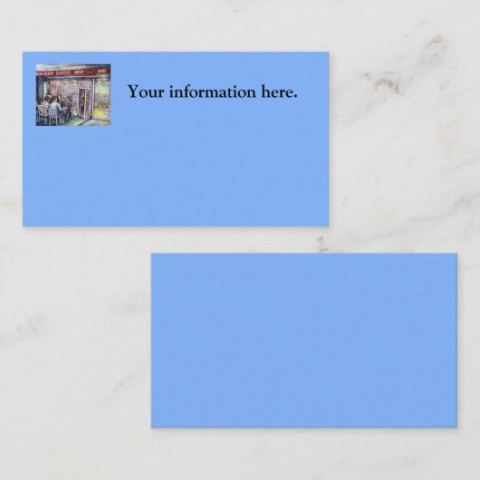 vrolijk visitekaartje (Voorkant / Achterkant)