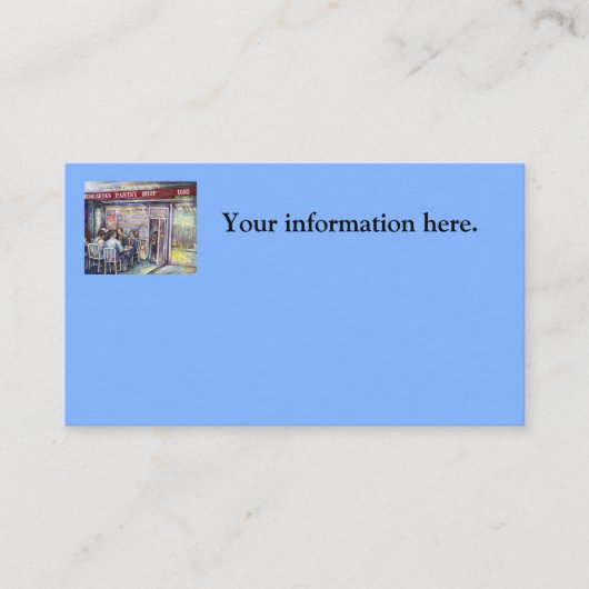 vrolijk visitekaartje (Voorkant)