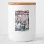 vrolijk voedselcontainer etiket (Voorkant)