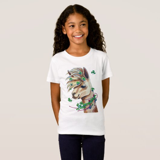 vrolijk voorjaar llama t-shirt (Voorkant volledig)