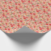Vrolijk & Vreugde Ditsy Bloemen in Blush Roze Cadeaupapier (Hoek)