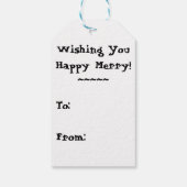 Vrolijk vrolijk! Cadeaulabels. Cadeaulabel (Achterkant)