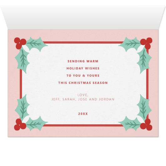 Vrolijk vrolijk en helder | Retro roze en rode Hol (Binenzijde Horizontaal (Onderkant))