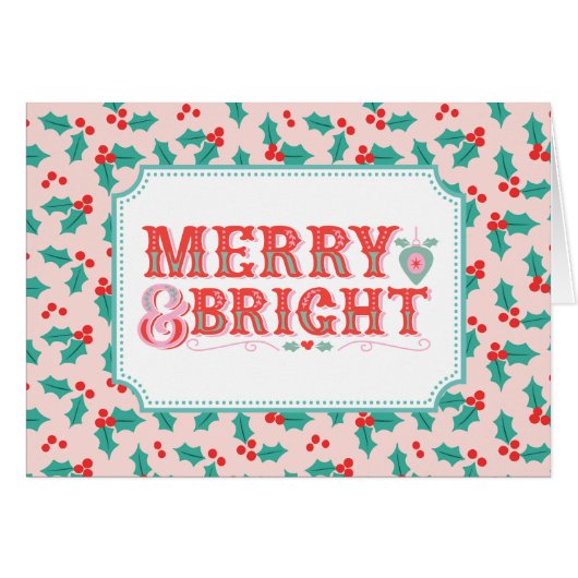 Vrolijk vrolijk en helder | Retro roze en rode Hol (Voorkant Horizontaal)