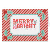 Vrolijk vrolijk en helder | Retro roze en rood (Voorkant Horizontaal)