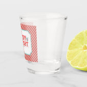 Vrolijk vrolijk en vrolijk kerstfeest shot glas (Rechts)