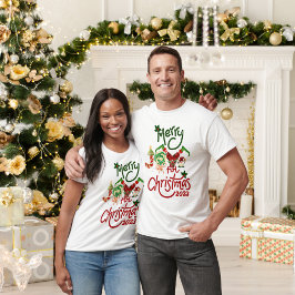 Vrolijk Vrolijk Kerstfeest 2023 Unisex T-shirt