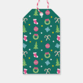 Vrolijk vrolijk kerstfeest cadeaulabel (Achterkant)