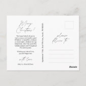 Vrolijk, Vrolijk Kerstfeest, Familiefoto Layover Briefkaart (Achterkant)