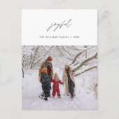 Vrolijk, Vrolijk Kerstfeest, Familiefoto Layover Briefkaart (Voorkant)