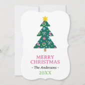 Vrolijk vrolijk kerstfeest feestdagenkaart (Voorkant)