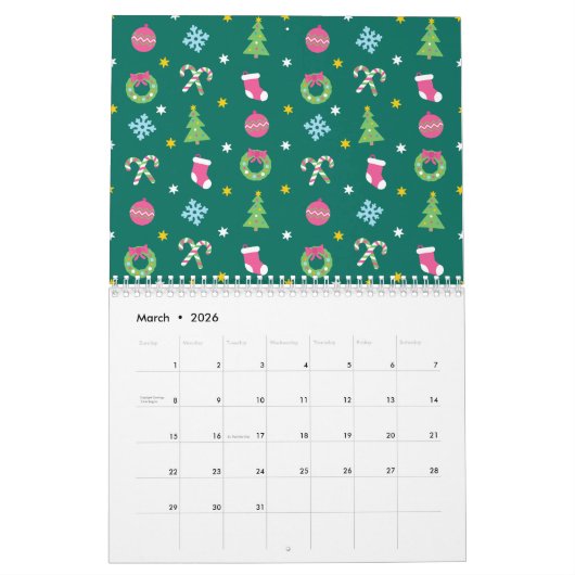 Vrolijk vrolijk kerstfeest kalender (Mar 2026)