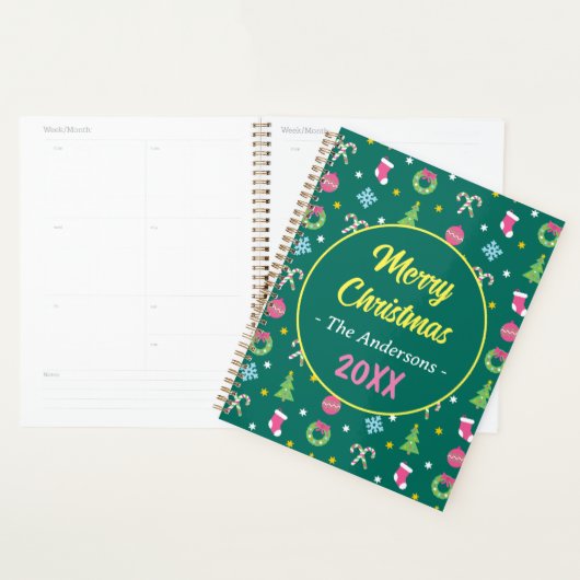 Vrolijk vrolijk kerstfeest planner (Display)