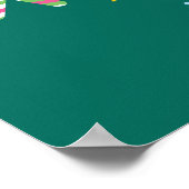 Vrolijk vrolijk kerstfeest poster (Hoek)