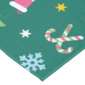 Vrolijk vrolijk kerstpatroon tafelkleed (Gekanteld)