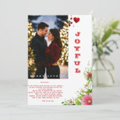 Vrolijk Vrolijk Liefde Momenten Platte Vakantie Ka Feestdagenkaart (Staand voorkant)