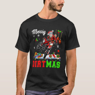 Vrolijk Vrolijk Vrolijk Kerstmis Lichten Santa Rid T-shirt