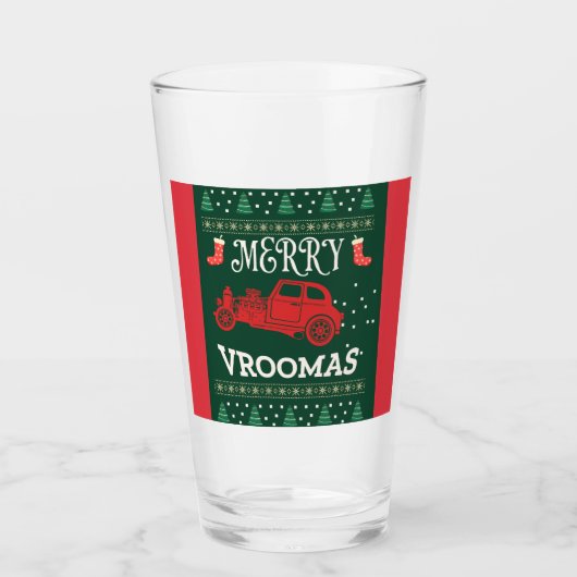 VROLIJK VROOMAS - KERSTMIS LELIJKE TRUI GLAS (Voorkant)