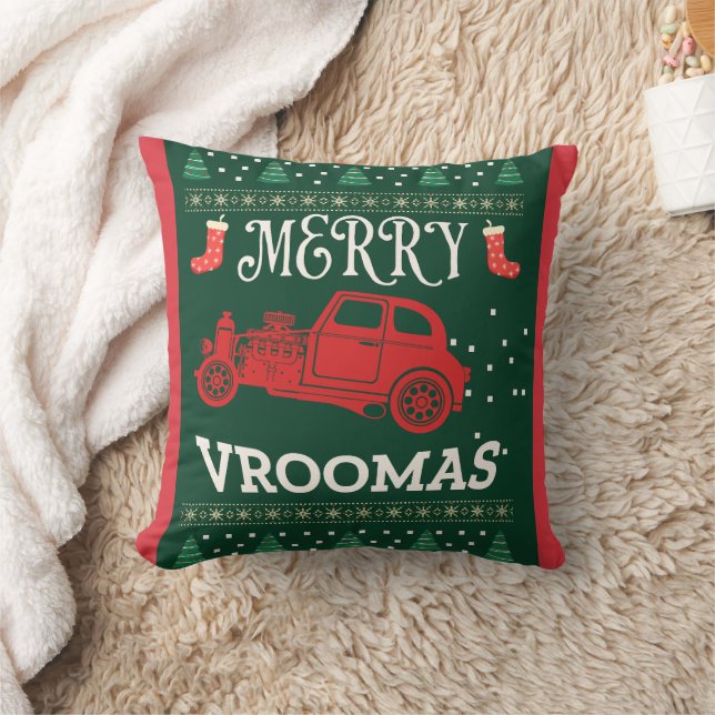 VROLIJK VROOMAS - KERSTMIS LELIJKE TRUI KUSSEN (Deken)