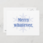 Vrolijk wat dan ook! feestdagenkaart (Voorkant / Achterkant)