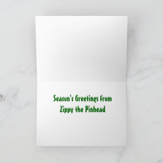 Vrolijk wat van Zippy de Speldekop Feestdagen Kaart (Binnen)
