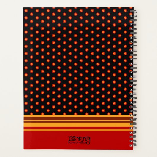 Vrolijk Wees blij Quote Leuke Floral Inspirivity Planner (Achterkant)