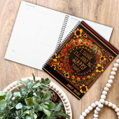 Vrolijk Wees blij Quote Leuke Floral Inspirivity Planner