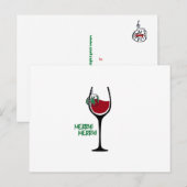 Vrolijk Weinig (groen) Briefkaart van het Glas van (Voorkant / Achterkant)