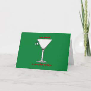 Vrolijk Weinig Groene Kerstmis - Feestdagen Kaart