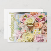 Vrolijk Wenskaart Briefkaart (Voorkant / Achterkant)