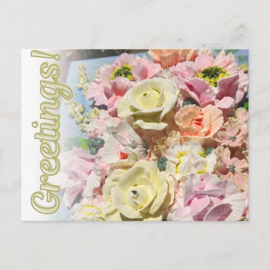 Vrolijk Wenskaart Briefkaart (Voorkant)