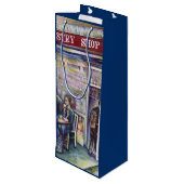 vrolijk wijn cadeautas (Achterkant Gekanteld)