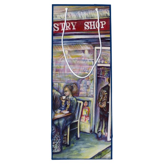 vrolijk wijn cadeautas (Achterkant)