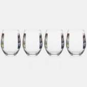 vrolijk wijnglas zonder voet (Links)