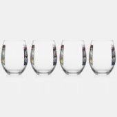vrolijk wijnglas zonder voet (Rechts)
