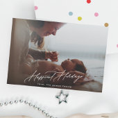 Vrolijk wit Kerstmis foto Kalligrafie gelukkigste Feestdagenkaart