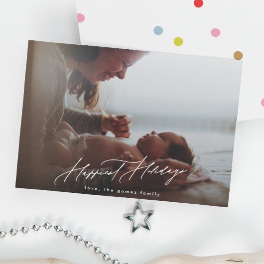 Vrolijk wit Kerstmis foto Kalligrafie gelukkigste Feestdagenkaart