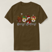 vrolijk woofmas kersthond t-shirt (Design voorkant)