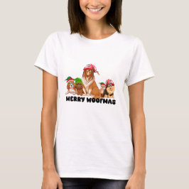 Vrolijk Woofmas Kerstmis T-shirt