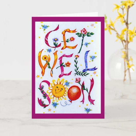 Vrolijk wordt het goed kaart (Gele Bloem)