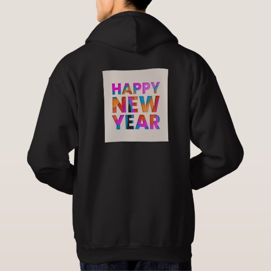 Vrolijk zijn helder hoodie (Achterkant)