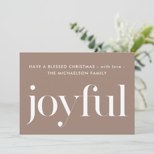 Vrolijk zoet geïllustreerd print kerstvakantie feestdagenkaart (Staand voorkant)