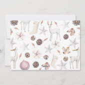 Vrolijk zoet geïllustreerd print kerstvakantie feestdagenkaart (Achterkant)