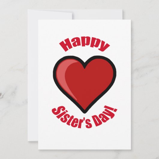 Vrolijk zuster's Dag. Kaart (Voorkant)