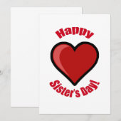 Vrolijk zuster's Dag. Kaart (Voorkant / Achterkant)